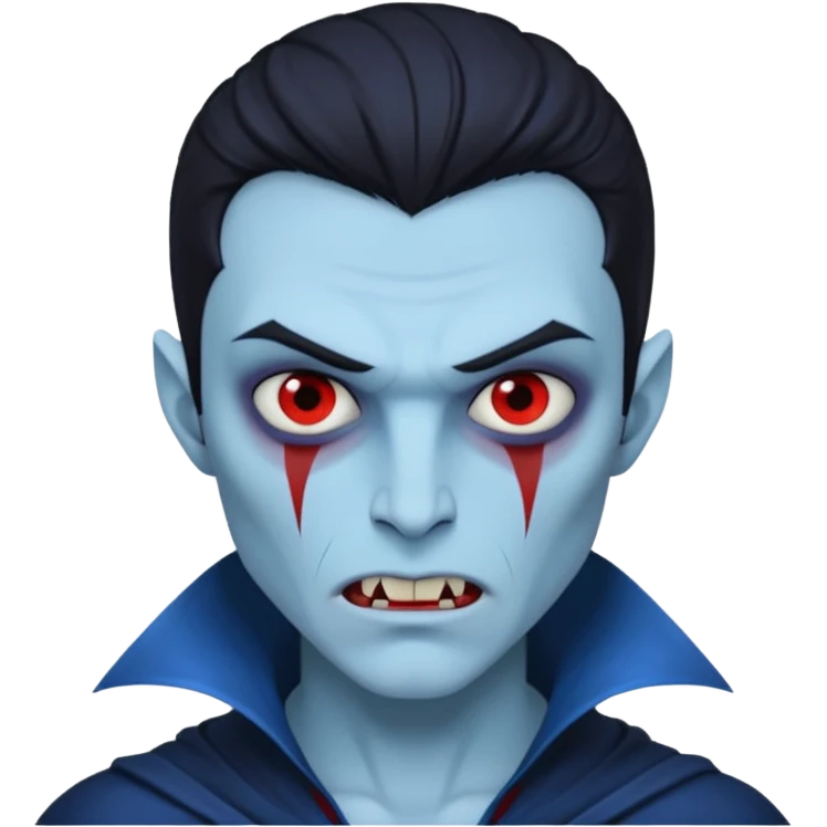 blue skined vampire man emoji