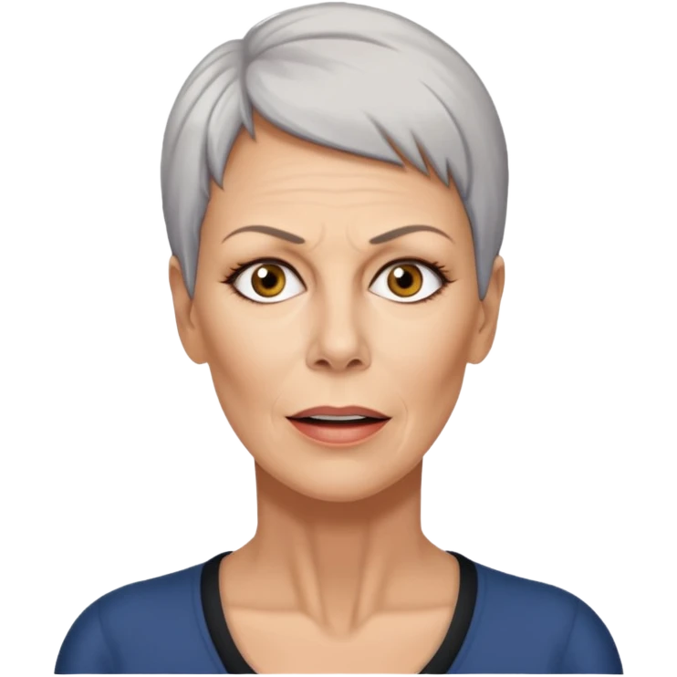 Jamie Lee Curtis speaks the word “trauma” emoji
