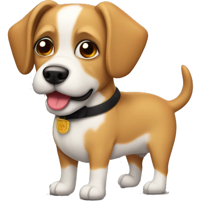 Perrito caliente con bigote  emoji