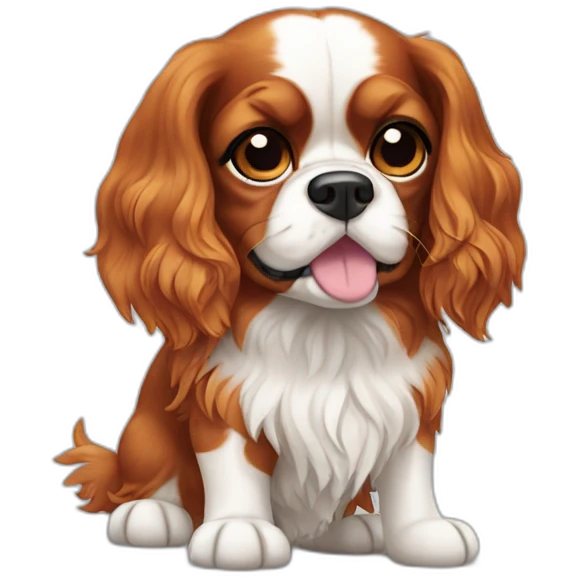 Cavalier King Charles dog emoji