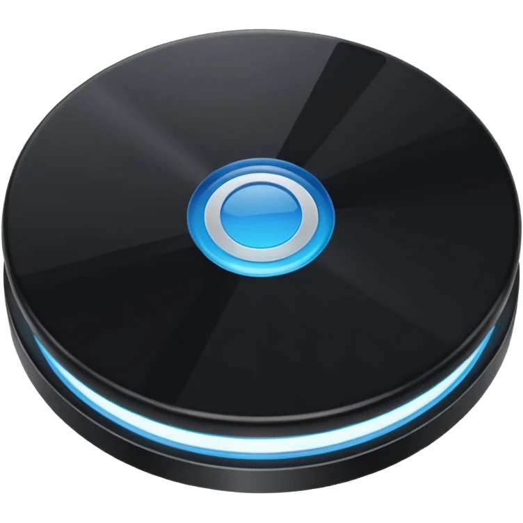 black computer disk emoji