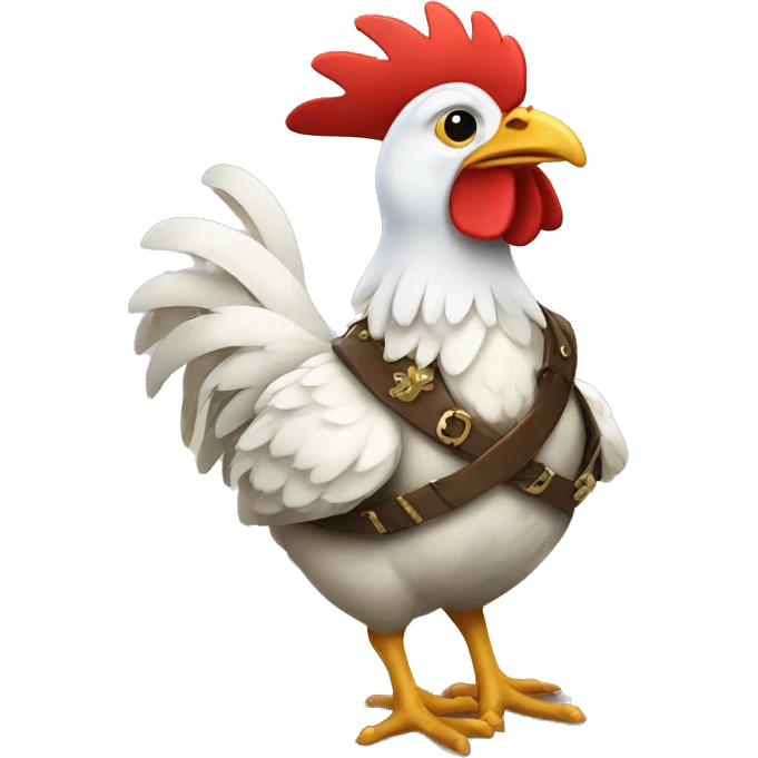 Chicken pied piper emoji