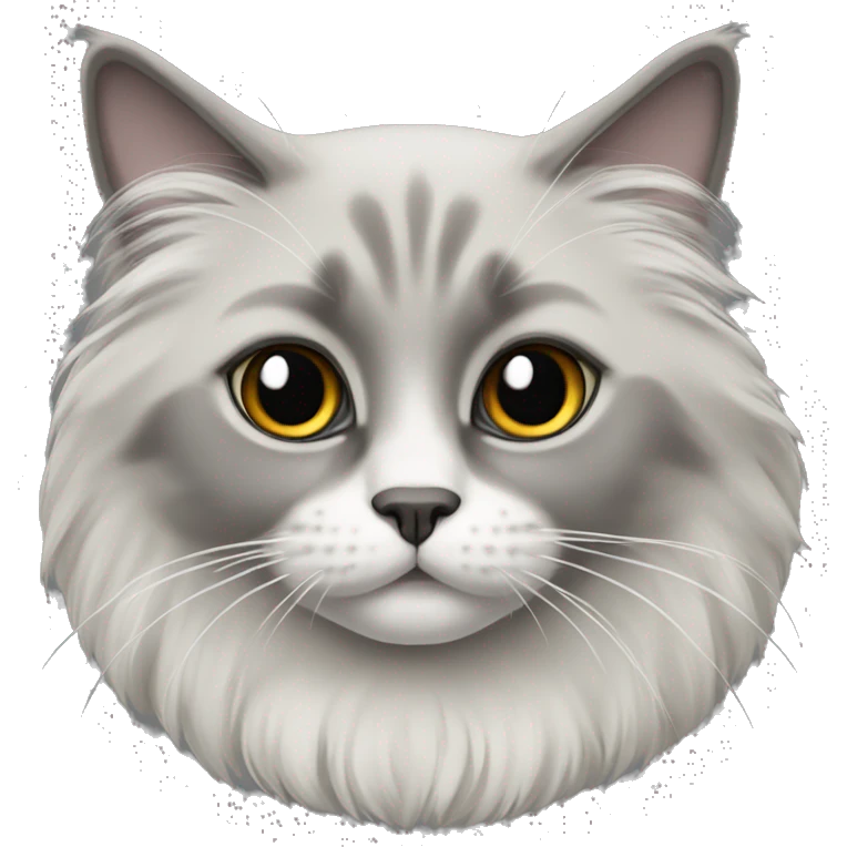 grey ragdoll cat emoji