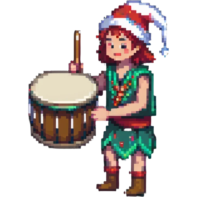 person beating a drum for sahur, festive night emoji