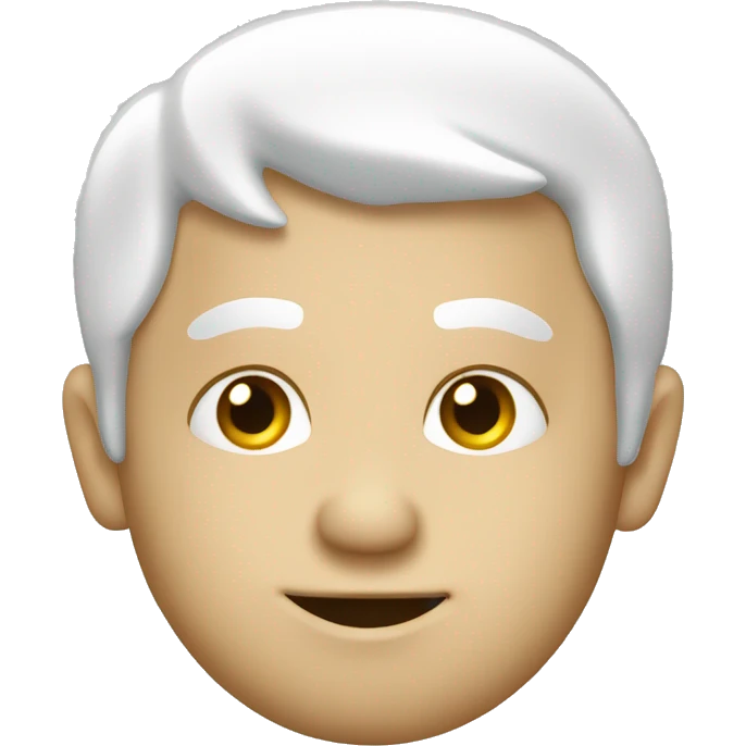 perre noël blanc de profil emoji
