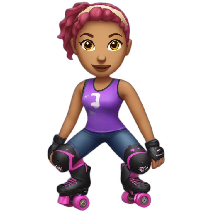 roller derby player emoji
