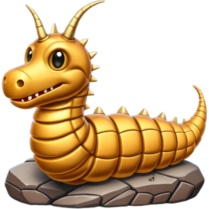Armored worm emoji