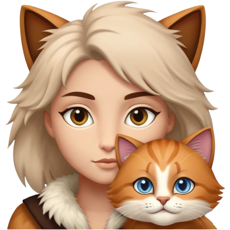 Parker and Cat morph emoji