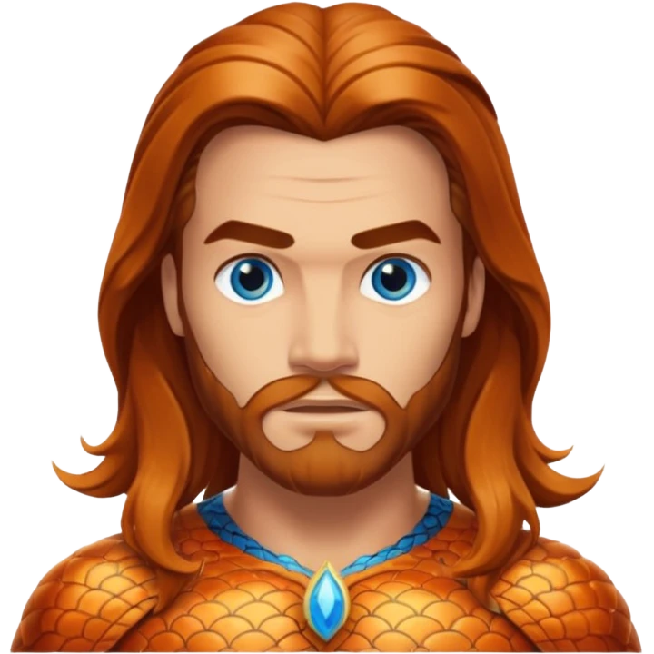 Aquaman with blue eyes emoji