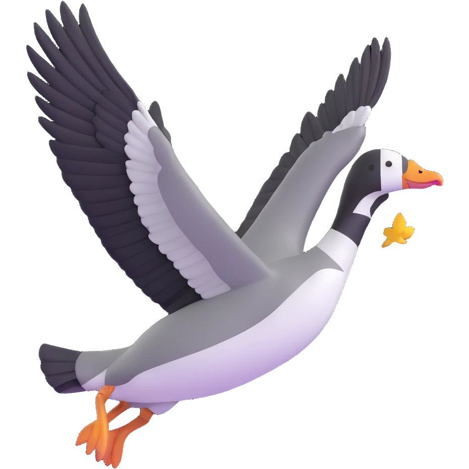 flying goose emoji