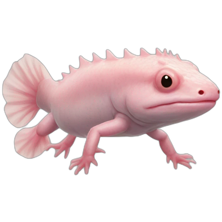 Axolotl realistic emoji