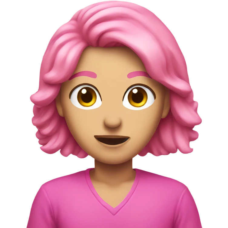 Pink pow emoji