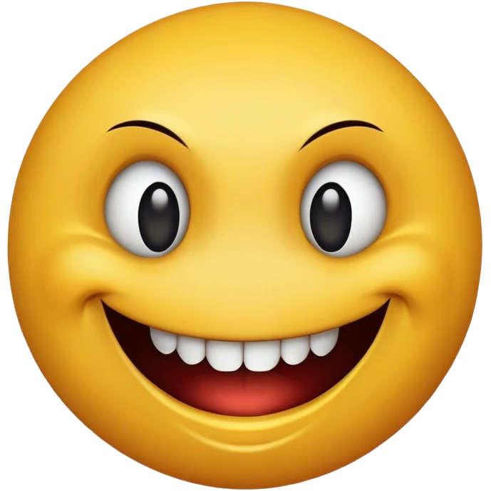 Scary smiley face emoji