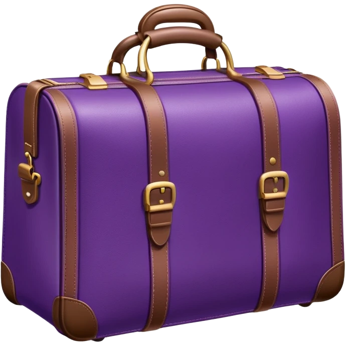 purple travel bag emoji
