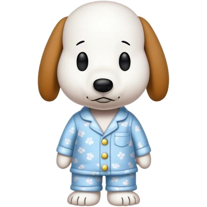 Snoopy in pajamas emoji