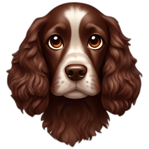 chocolate cocker spaniel emoji