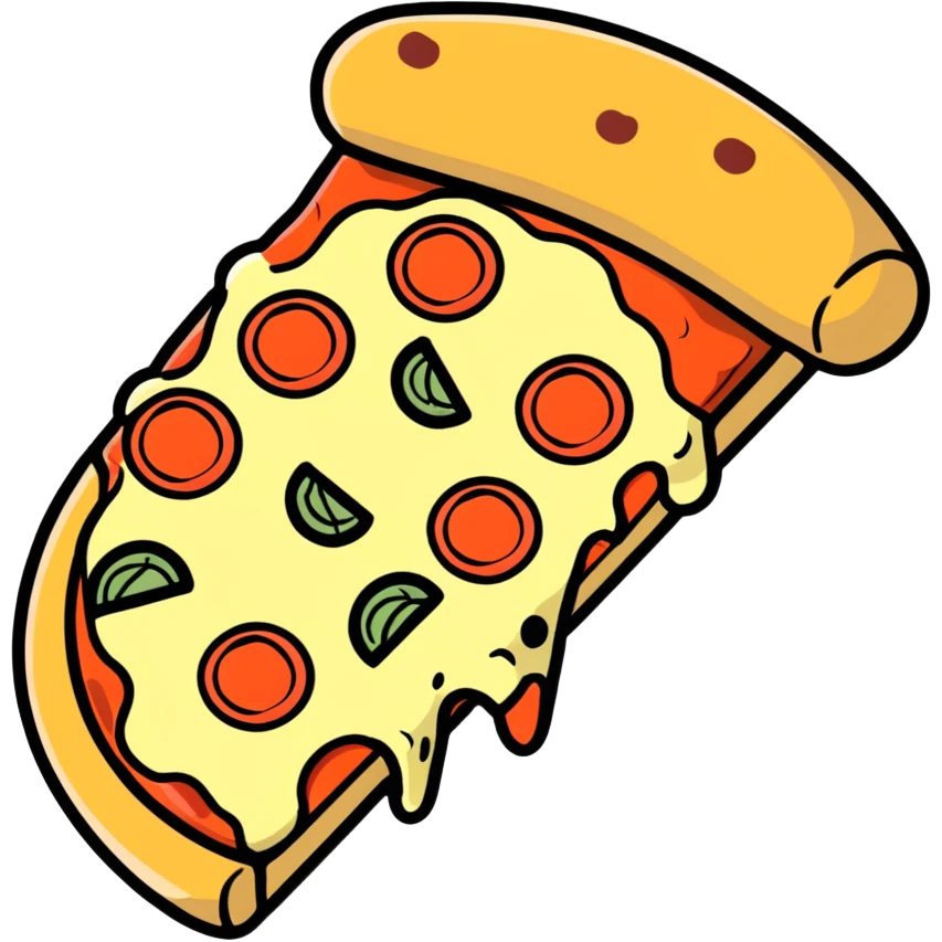 Pizza with vodka emoji