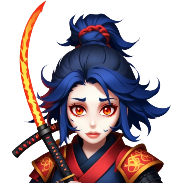 Fire-Wielding Samurai emoji