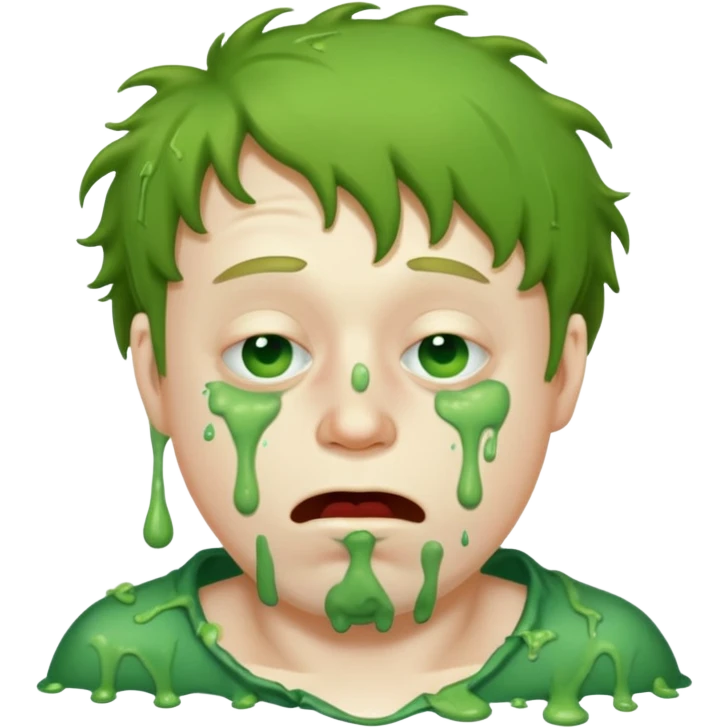 drunk guy puking emoji