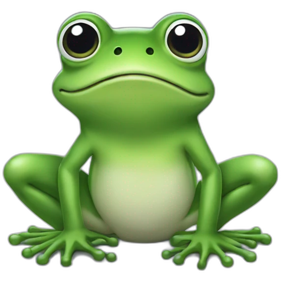 frog in whiteout emoji