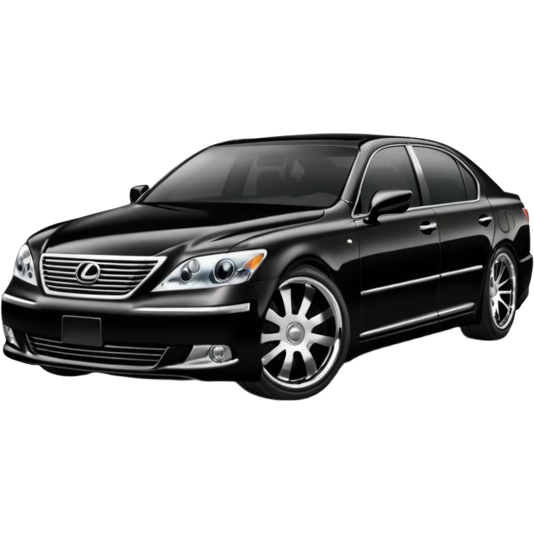 lexus ls430 2006 modified with black paint  emoji