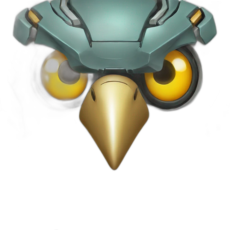 mecha head bird emoji