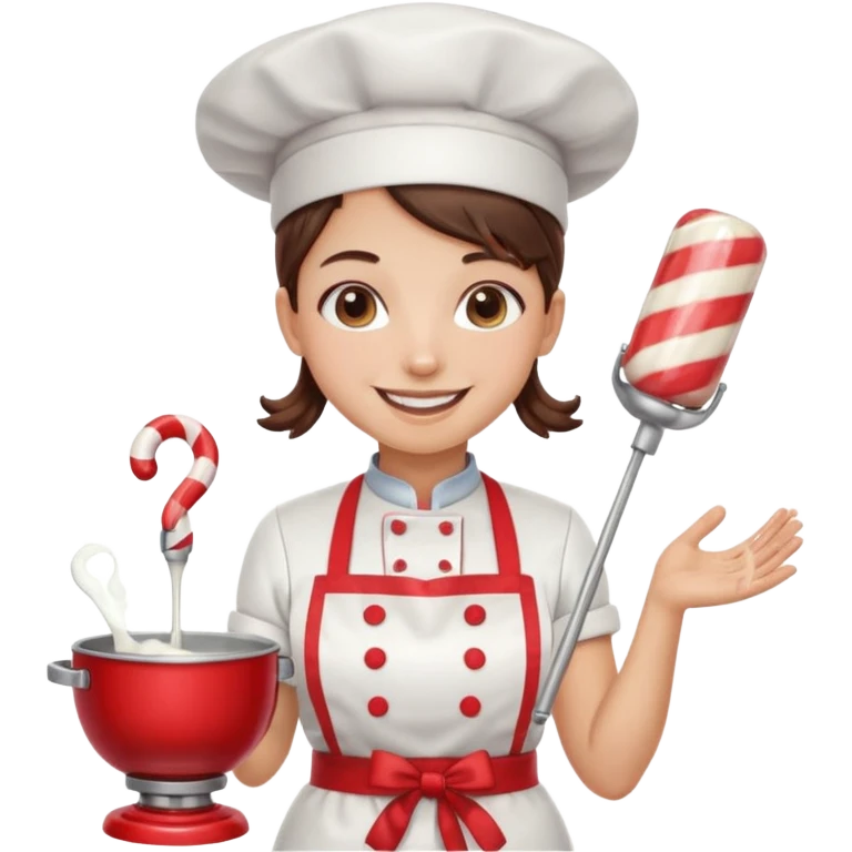 Mixer + peppermint apron, Candy Chef. emoji