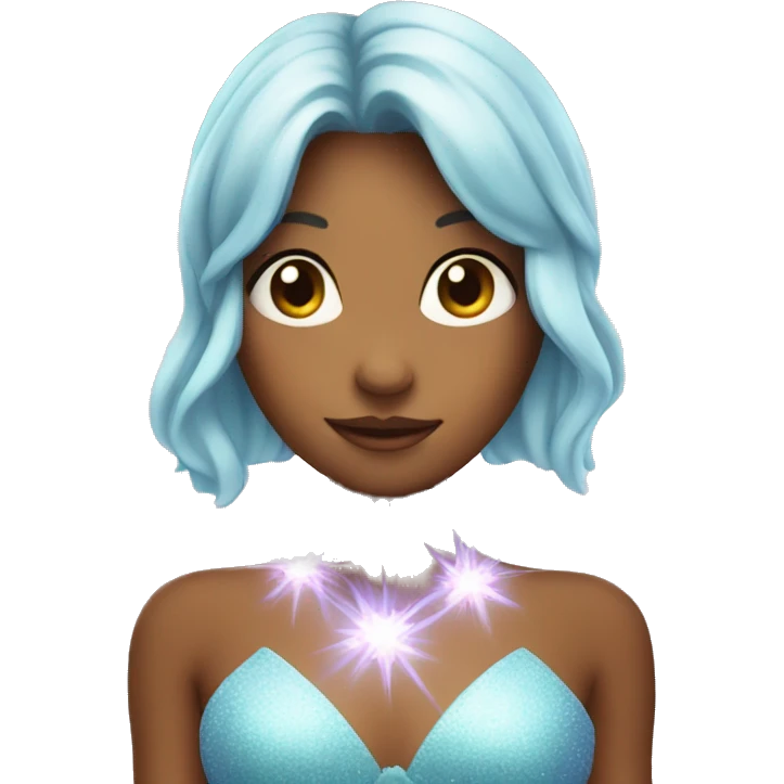a fairy with sparkles around her emoji