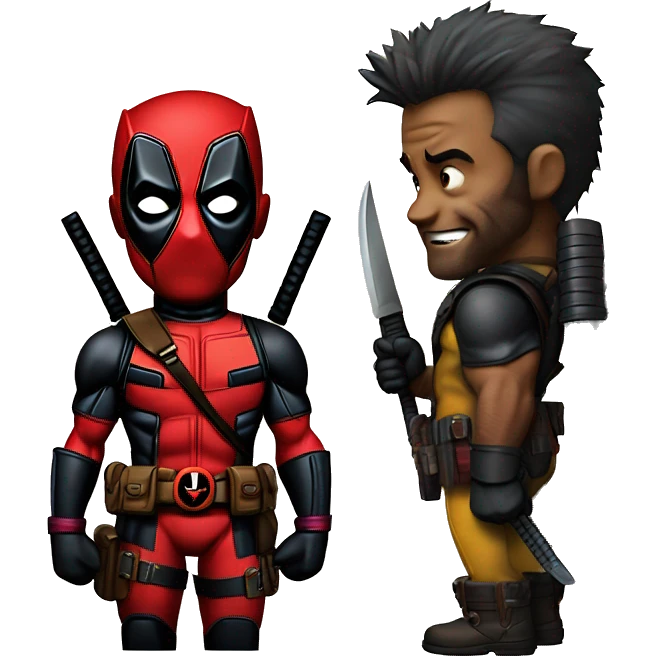 Deadpool wolverine emoji