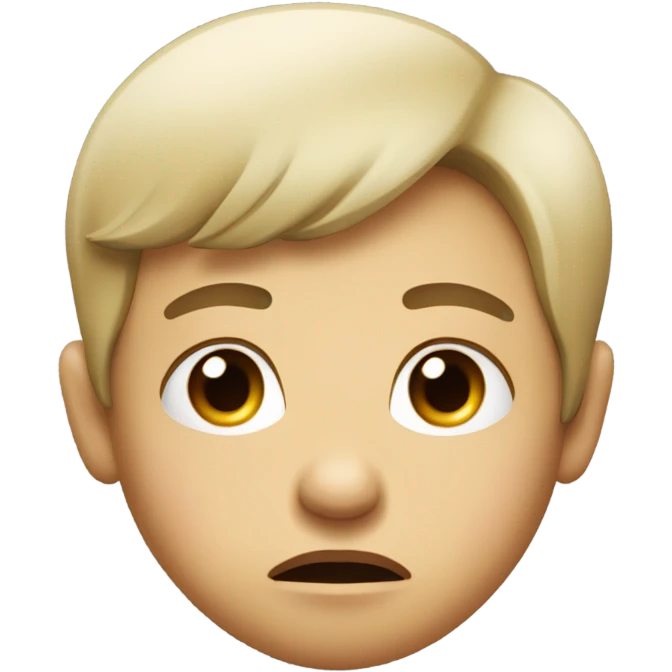 Pouty face  emoji