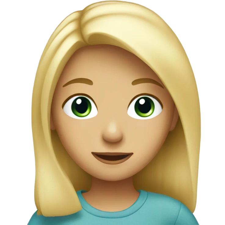 a blond girl emoji
