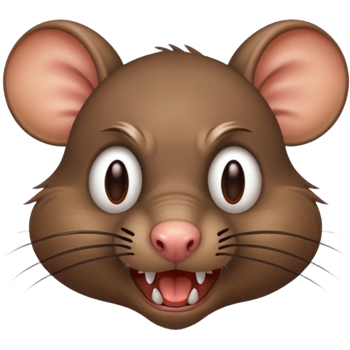 Angry rat emoji