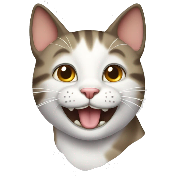 Happy cat emoji