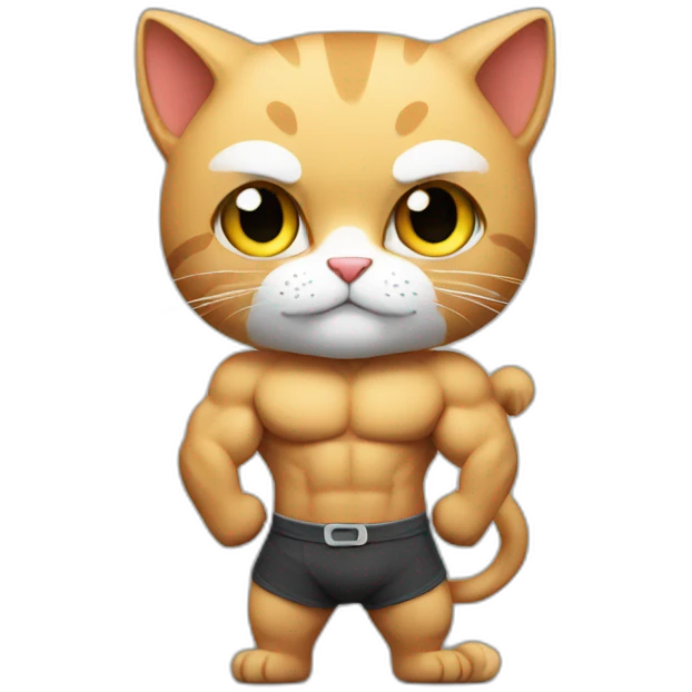 Cat swole emoji