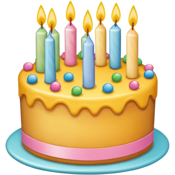 pastel de cumpleaños  emoji