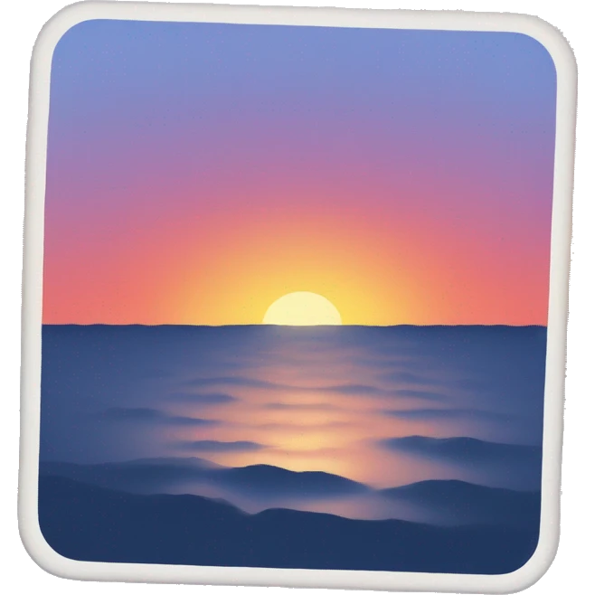 Sea sunset emoji