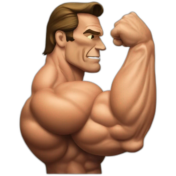 arnold schwarzenegger muscle arm emoji