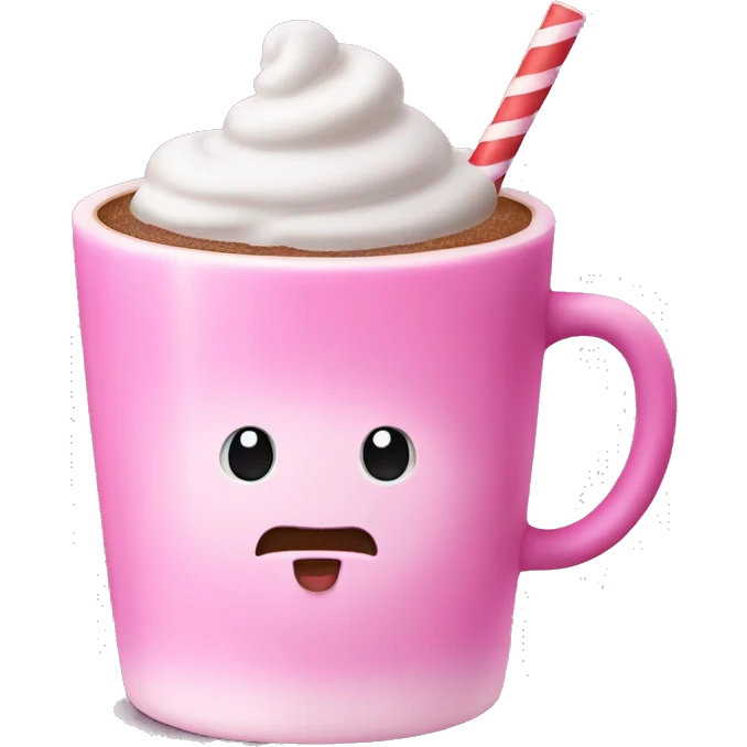 pink hot coco emoji