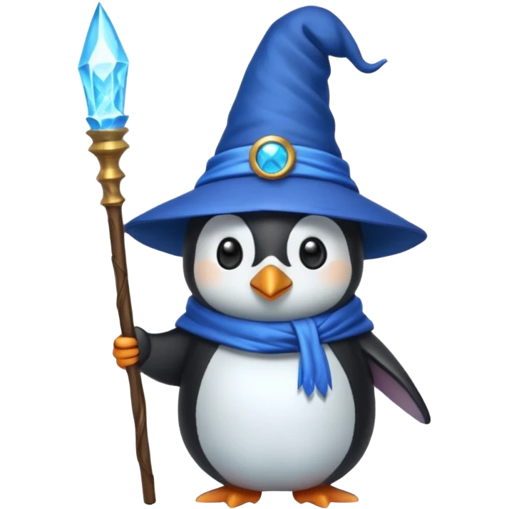 Penguin Wizard emoji