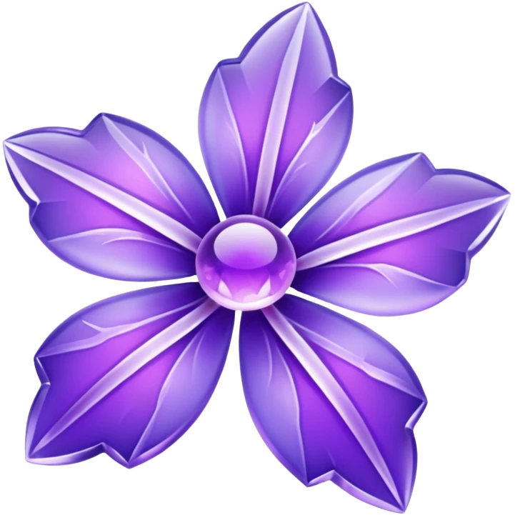 purple ice flower emoji