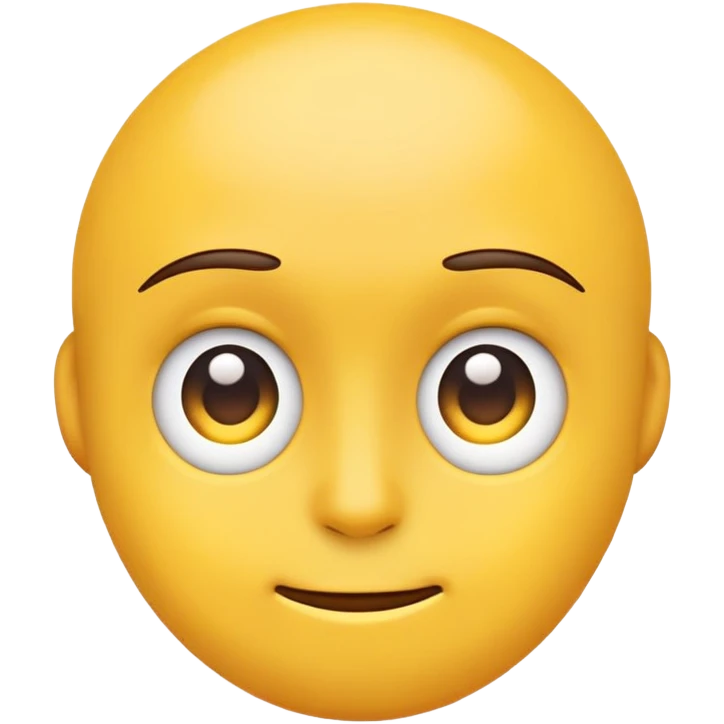 Emoji side eye from the left emoji