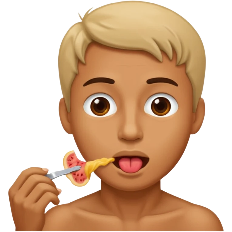 Man eat vagina emoji