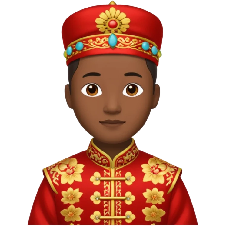 Chinese groom, traditional, culture of chinese. emoji