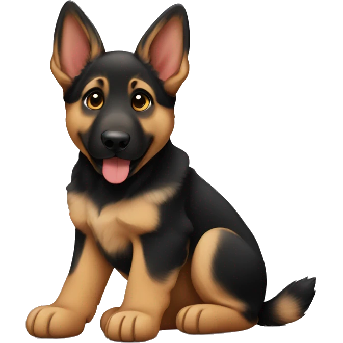 German shepherd puppy emoji