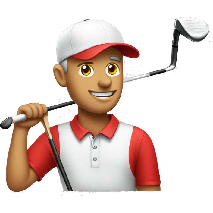 golf guy with red hat emoji