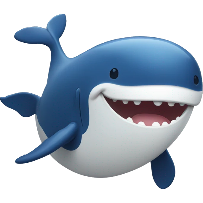 Whale laughing  emoji