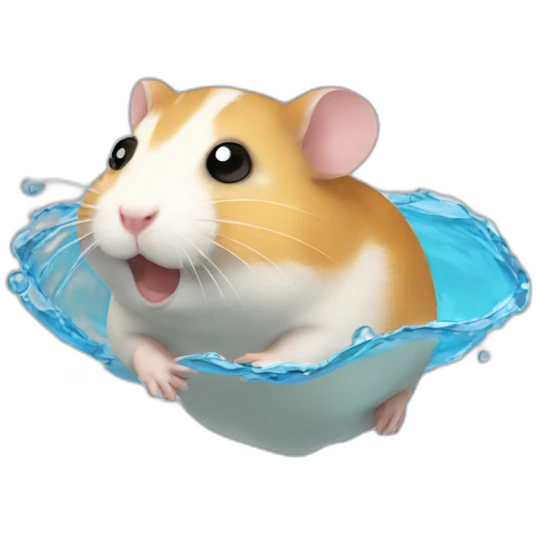 hamster swiming emoji