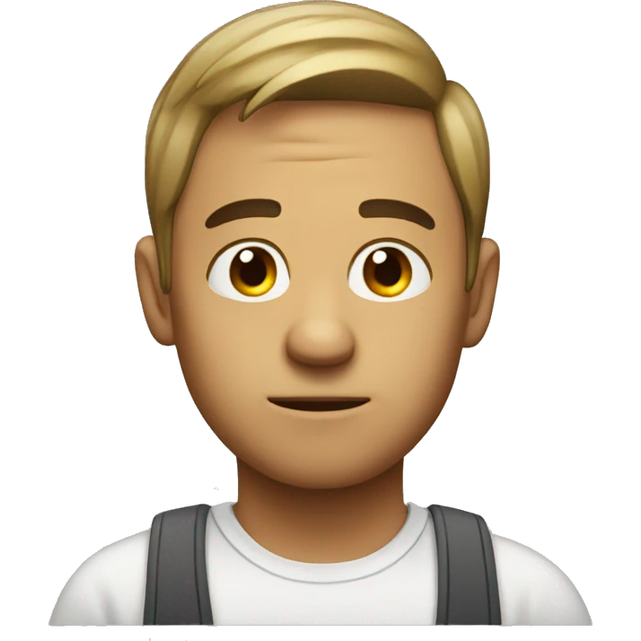 Person giving side eye emoji