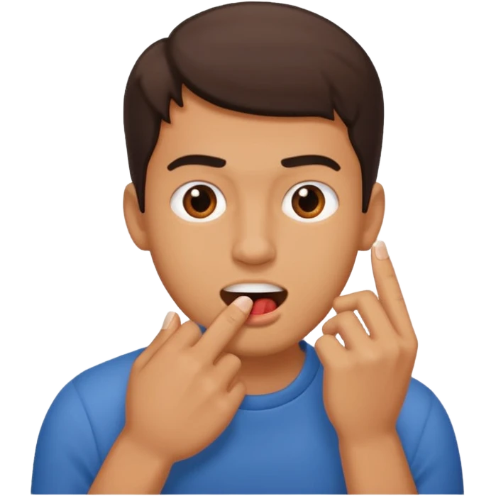 biting nail guy emoji