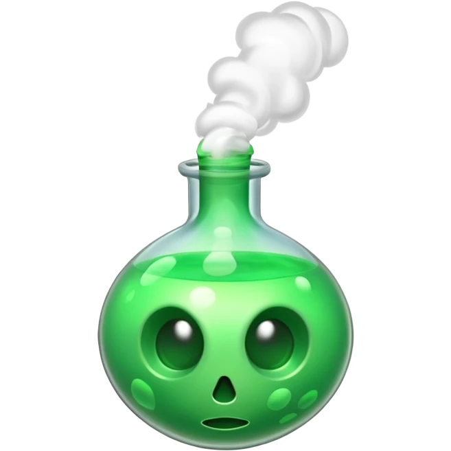 poisonous gas, isometric emoji